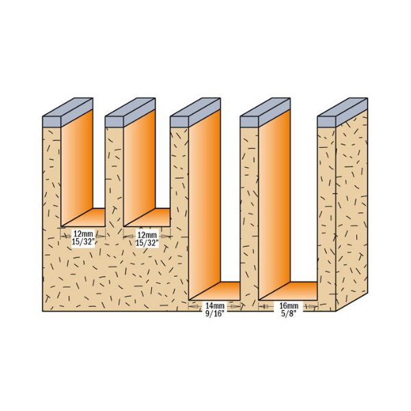 CMT Ø16X50 JİLETLİ FREZE BIÇAĞI