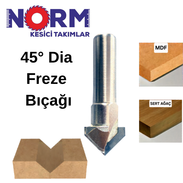45 DERECE DİA FREZE BIÇAĞI