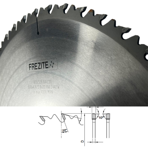 FREZITE SAĞ-SOL DİŞ ATLAMALI AHŞAP TESTERELERİ